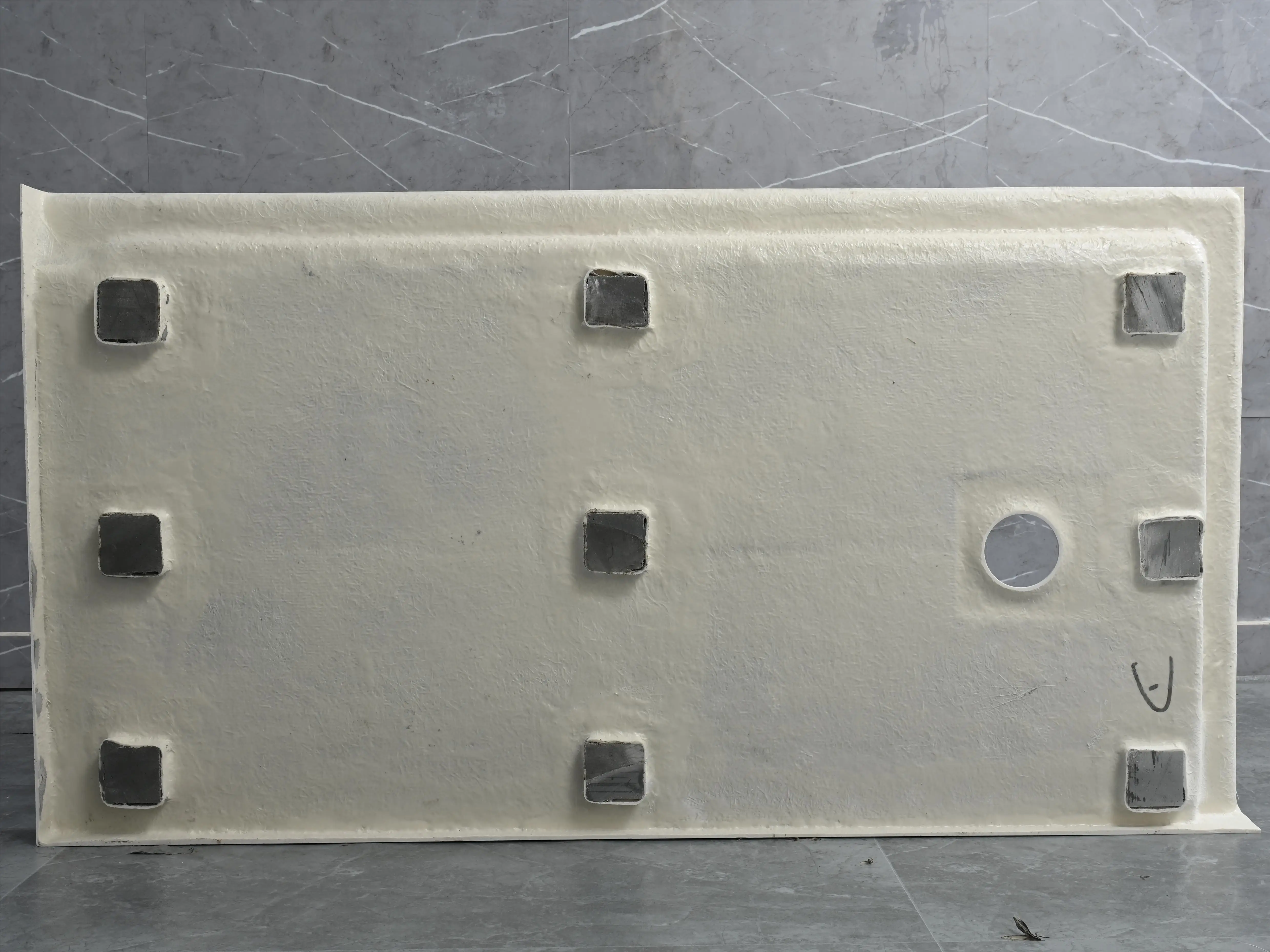 America Market Glossy Shower Base Cheap Price Square Shower Tray with Left Drain