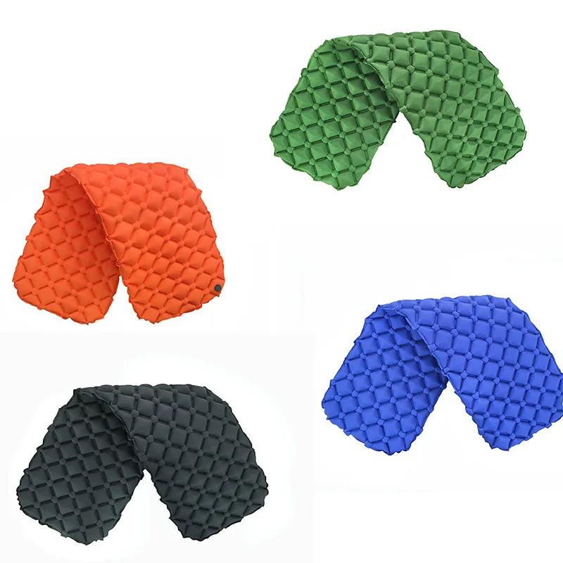 Factory Customization High Quality Inflatable Air Mattress Tent Diamond Sleeping Mat Moisture-Proof Mat Air Bed