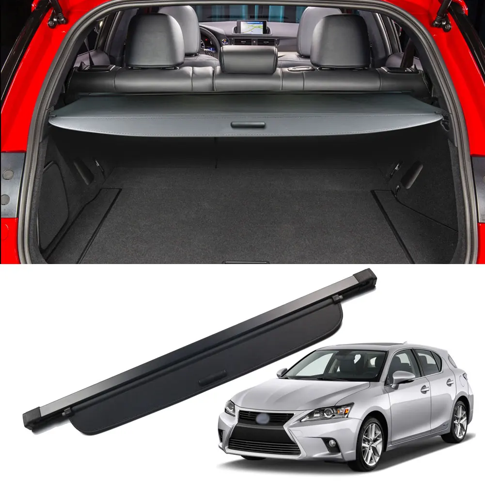 Car Accessories Retractable Car Rear Parcel Shelf Cargo Cover For Lexus CT200h 2010-2016