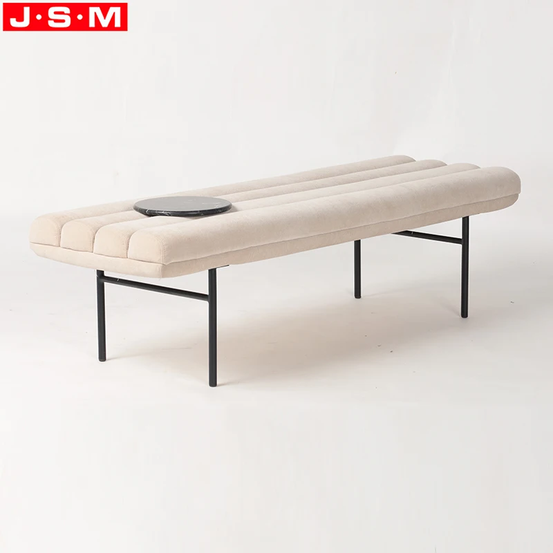 Good Quality Customized Colors Metal Base Cushion Seat Bench For Living Room