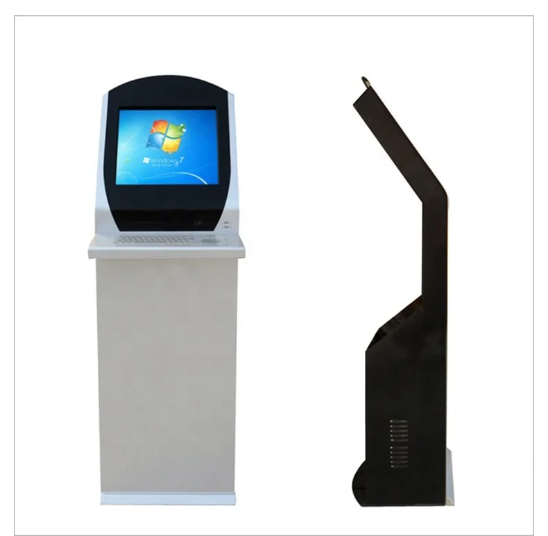 19-Inch Self-Service Kiosk PC with Multitouch Infrared Touch Screen and Fingerprint Reader Advertising Equipment