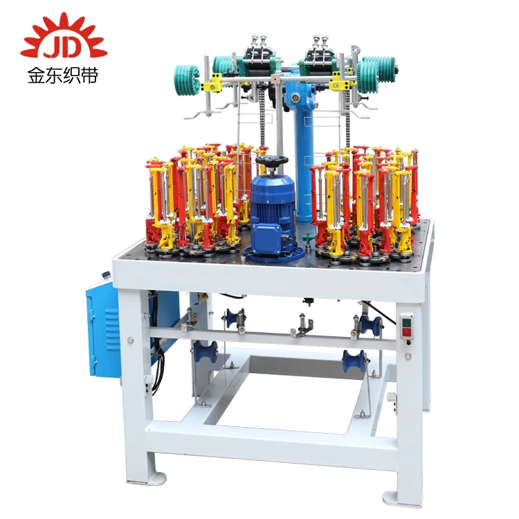 Professional Flat Rope Machine JD4-16 Supplier Elastic Braiding Machine