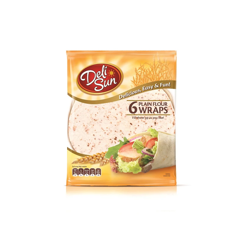 Top Quality Semi Soft Texture 360G Wheat Flour Tortilla Wraps With Ifs Food Certification For For Enchiladas Burritos Fajitas
