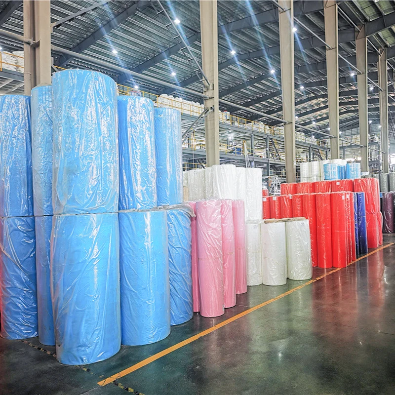 Factory polypropylene spunbond pp non woven fabric roll colorful nonwoven fabric Innermost PP Spunbond Non Woven Fabric