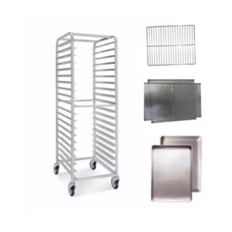Bakery Equipment Baking Wheeled Oven Trolley Bun Pan Rack