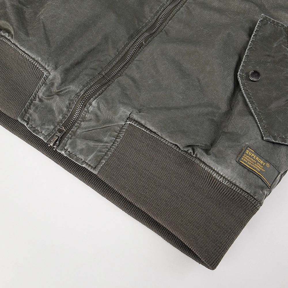 Windbreaker custom warm casual padded coat embroidered patches nylon men outerwear winter jacket waterproof bomber jacket men