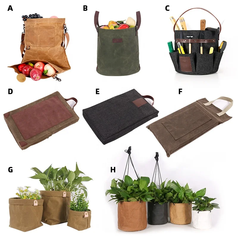 CHANGRONG Custom waterproof stripe Plants 6 Piece Gardening Tool Set with Carrying Tote