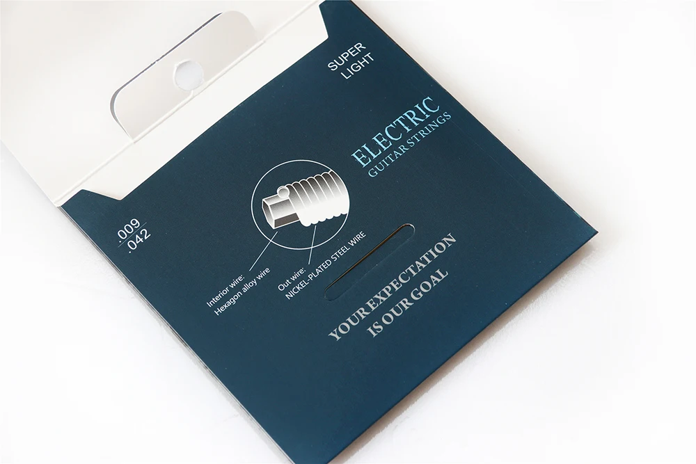 Custom logo guitar string packaging guitar part string with wholesale price