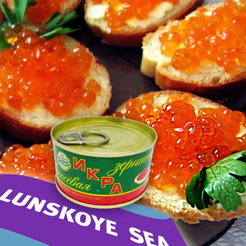 
Ocean Treasures Natural 130g chilled Red salmon caviar 