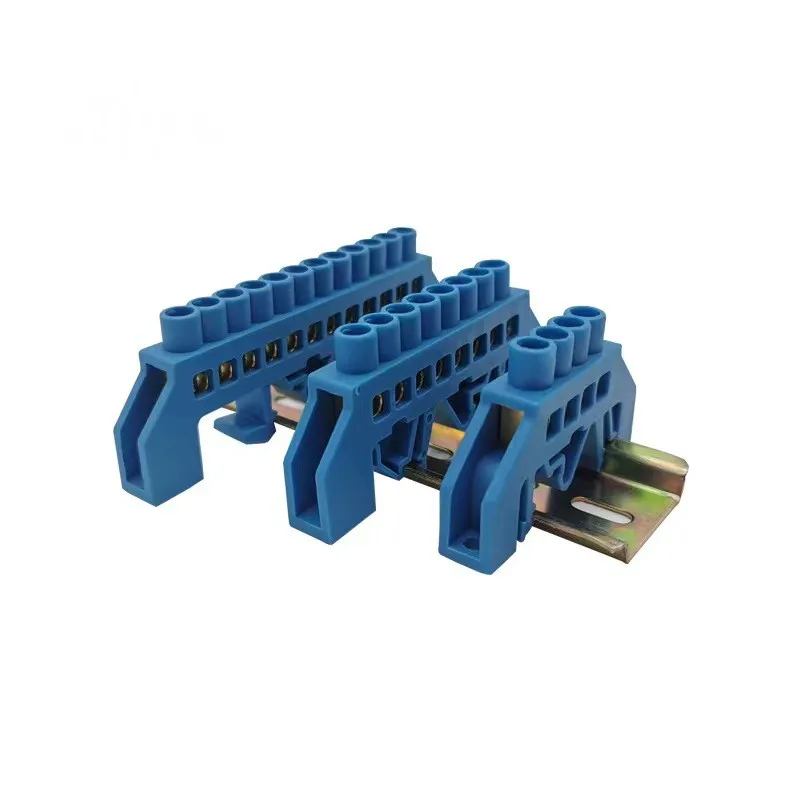 Panel feed-through terminal block SP033 din rail Brass Bridge Type terminal blocks screw connector ground terminal block