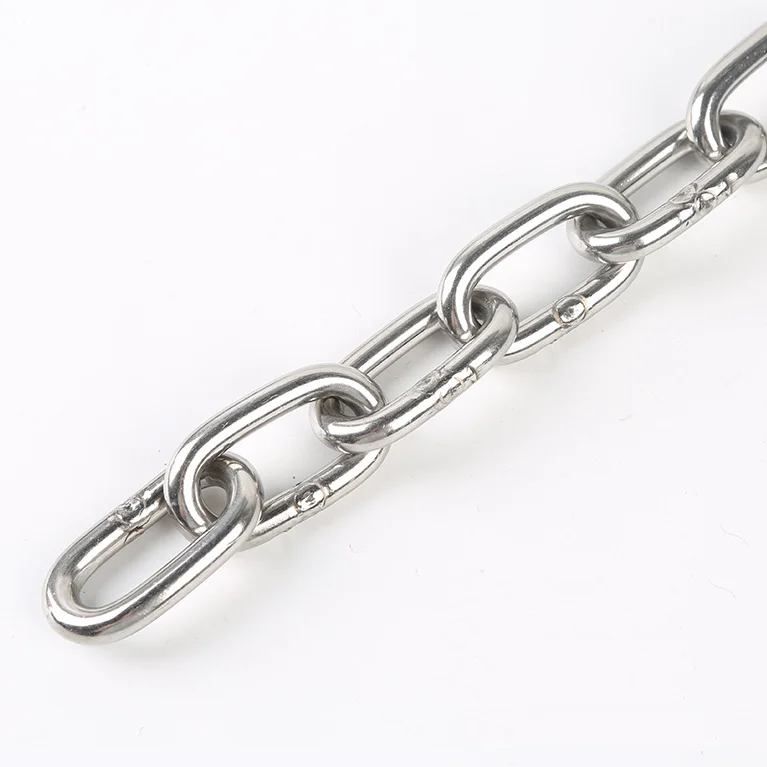 High quality G80 20Mn2 carbon steel welded link chain SS 304 316 Stainless Steel link chain lifting chain