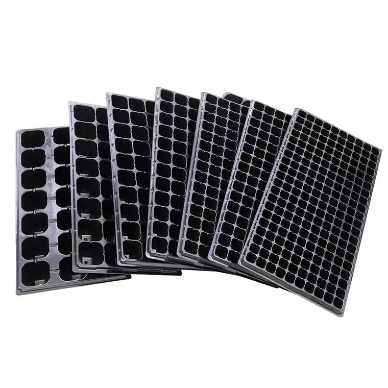 Wholesale 200 cell plastic seed sprouting tray garden nursery plant growth tray microgreen tray