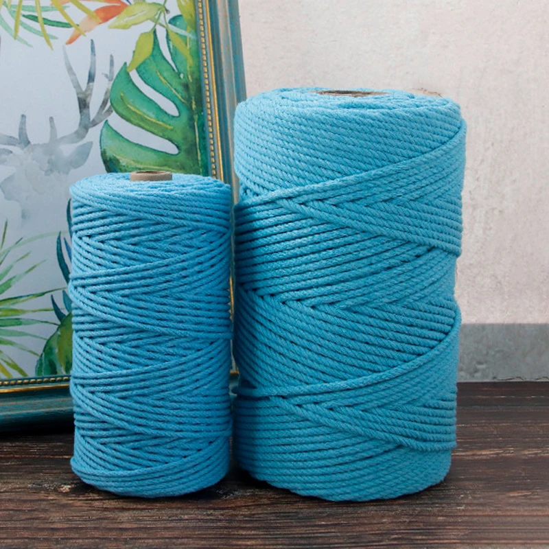 ZENGLONG textile 4ply 3mm crochet knitted yarn custom fancy hand knitting DIY cotton yarn with 25 colors