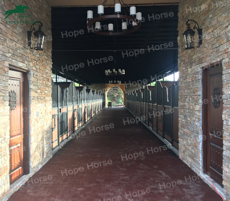HDG продукция Equine стабильная лошадь с навесной