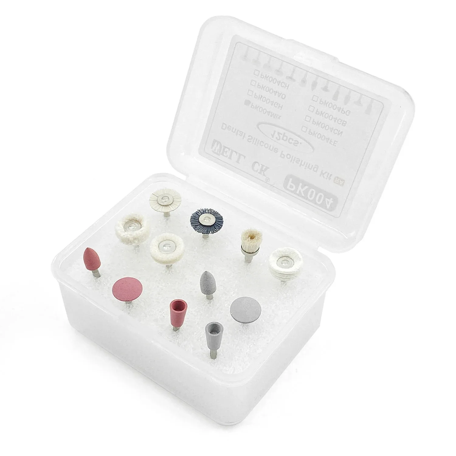 Dental Supplies Tools Polisher Kit PK004 For Low-Speed Handpiece Dental Composite Kit Dentistry Porcelain/Natural Teeth