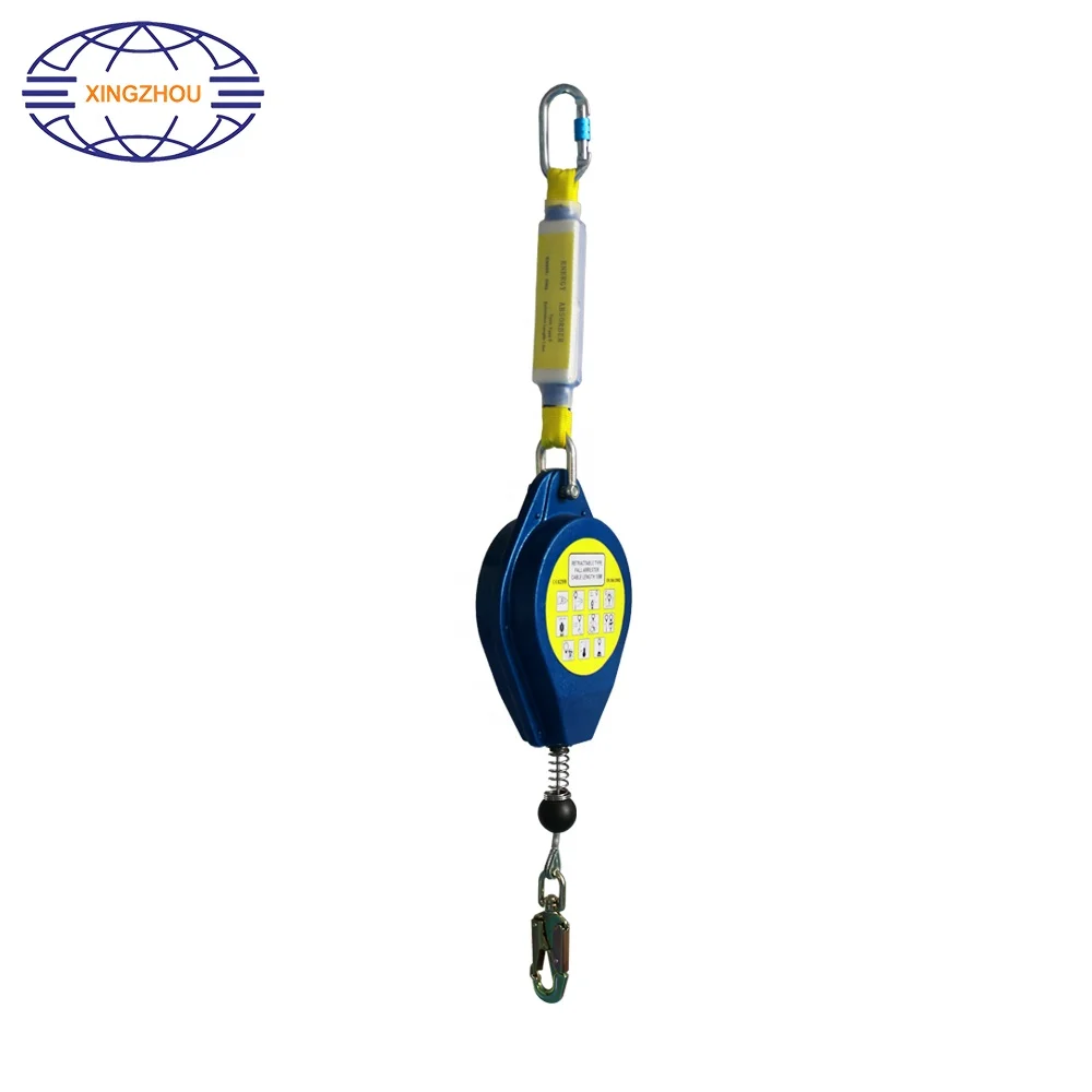 GJ series PPE Anti-Fall Protection Safety Device Retractable Lifeline Fall Arrester