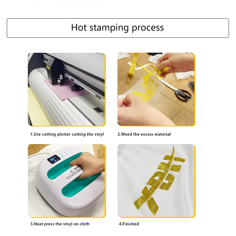 XBH BRAND UV DTF Hot stamping Foil Holographic film HTV heat transfer film PVC adhesive lettering film gold silver