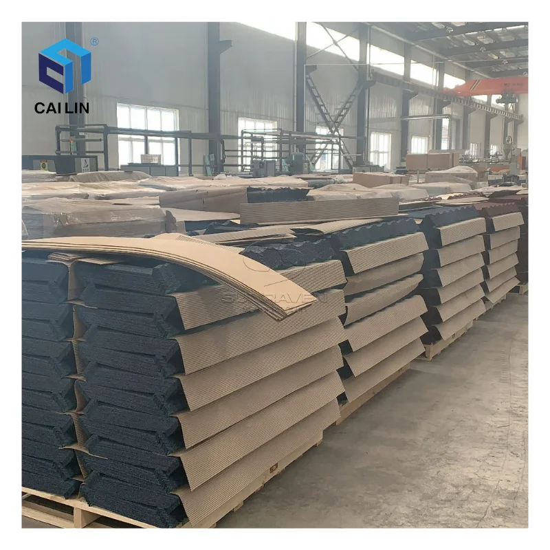 Color Stone Coated Metal Steel Roof High Quality And Bond Tile Roofing For Villa