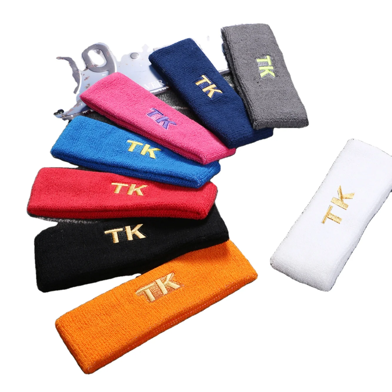 High Quality Custom Fitness Elastic Sweatband Printing Logo Head Band Anti Slip Sweat Sports Yoga Headband