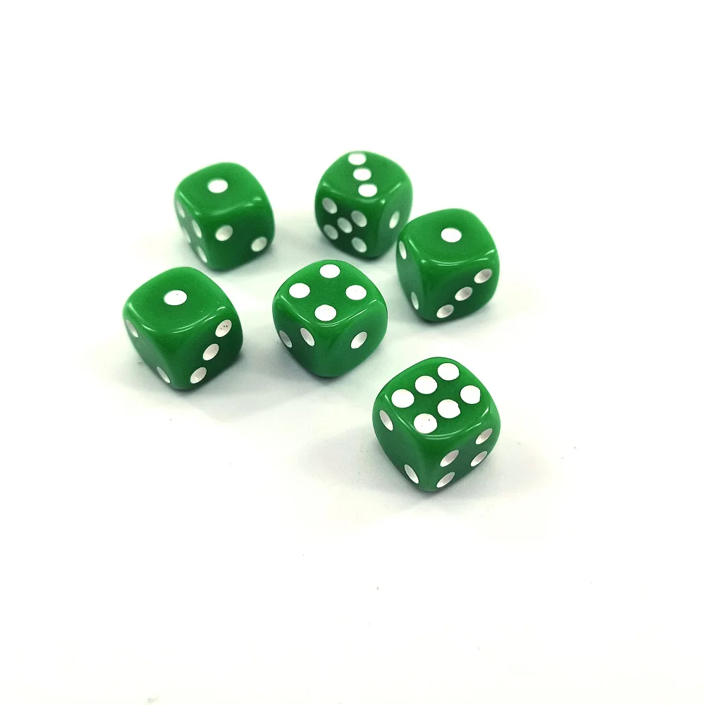  Изготовленная на заказ стандартная 6 односторонний пластиковый игровой D6 кости для настольной игры штук украшенное мозаикой из драгоценных камней 12