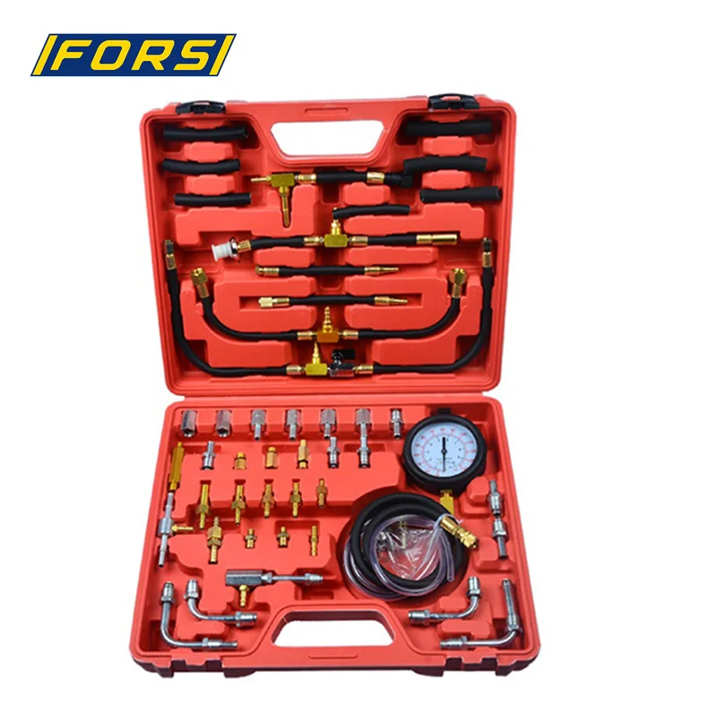 Manometer Fuel Injection Pressure Tester Test Gauge Tool Kit System 0-140 psi