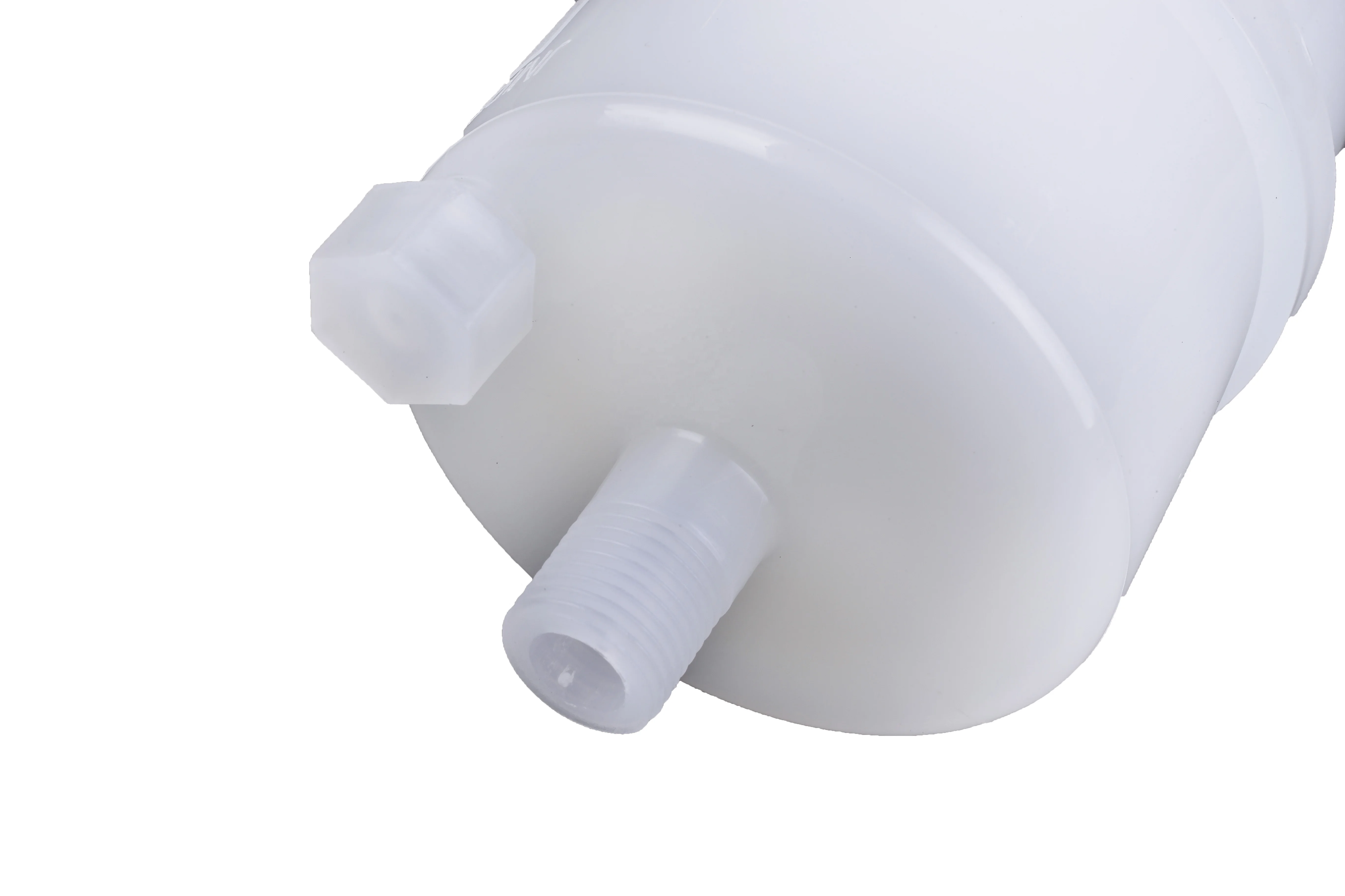 2.5' Capsule Filter available in several sizes and with a variety of connectors for liquid and gas filtration