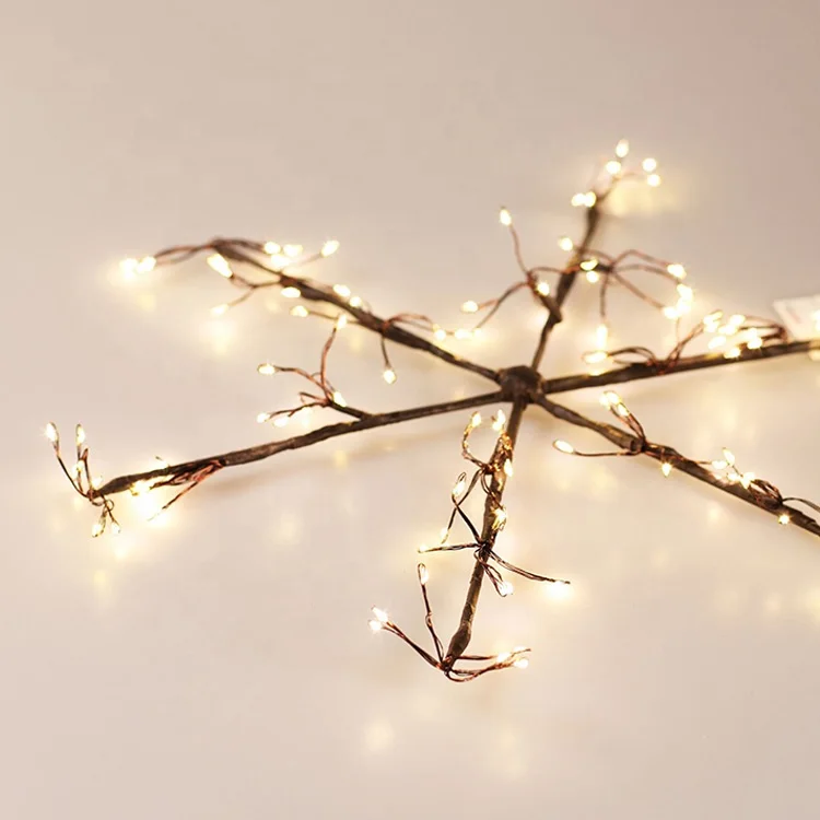 New China Manufacturers Sell Warm Whitesnowflake Firework Shape String Lights