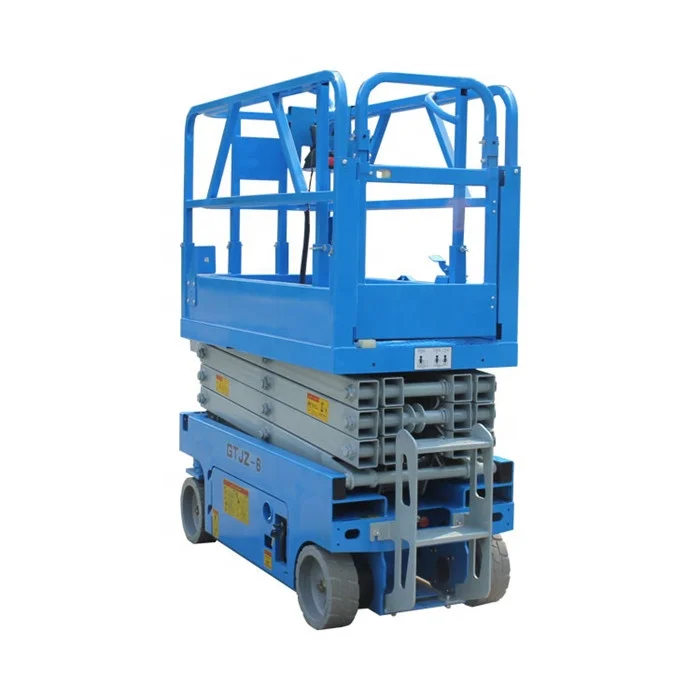 Fully automatic lift cutting fork hydraulic lifting platform full self electric climbing operation platform China factory