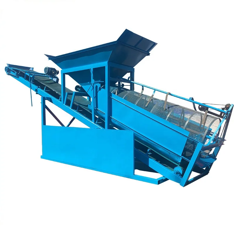 Roller type sand vibrating sieve machine sand screening machine