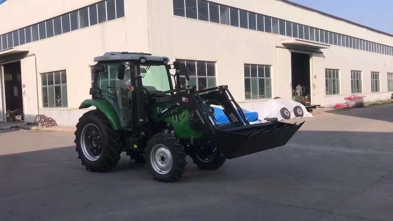 Hot Sale Farm Equipment Mini 4x4 Tractor with Front End Loader