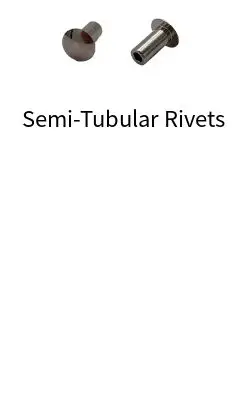 Wholesale Flat head Semi-Tubular Rivets Brass/Copper Tubular Rivets