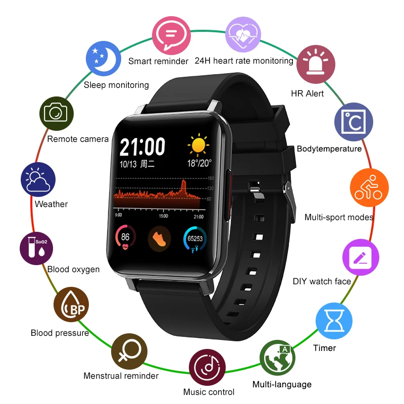 Hot Selling New Arrival T8 Smart Watch Support Calls T8 Smart Watch With Camera Sleep Monitor