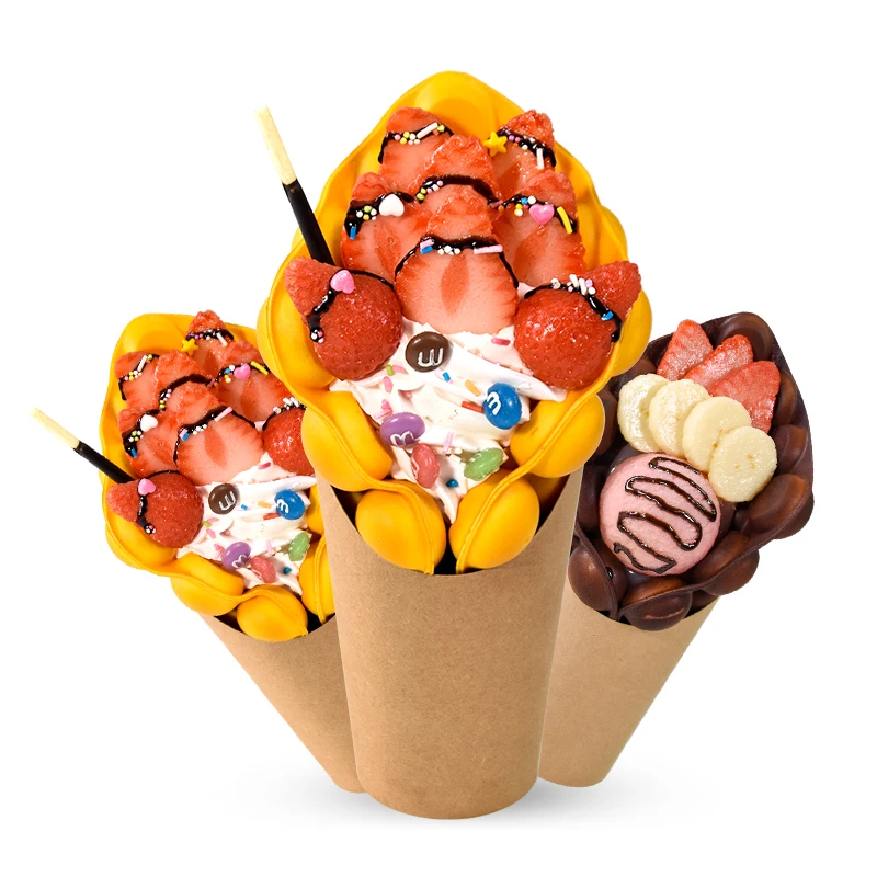 New Hot Popular Design Kraft Paper 16Oz photo chips Disposable waffle Cups