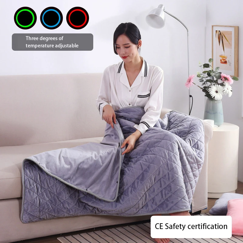 Large Electric Blanket Powered By Power Bank Winter Bed Warmer USB Heated Blanket Body Heater