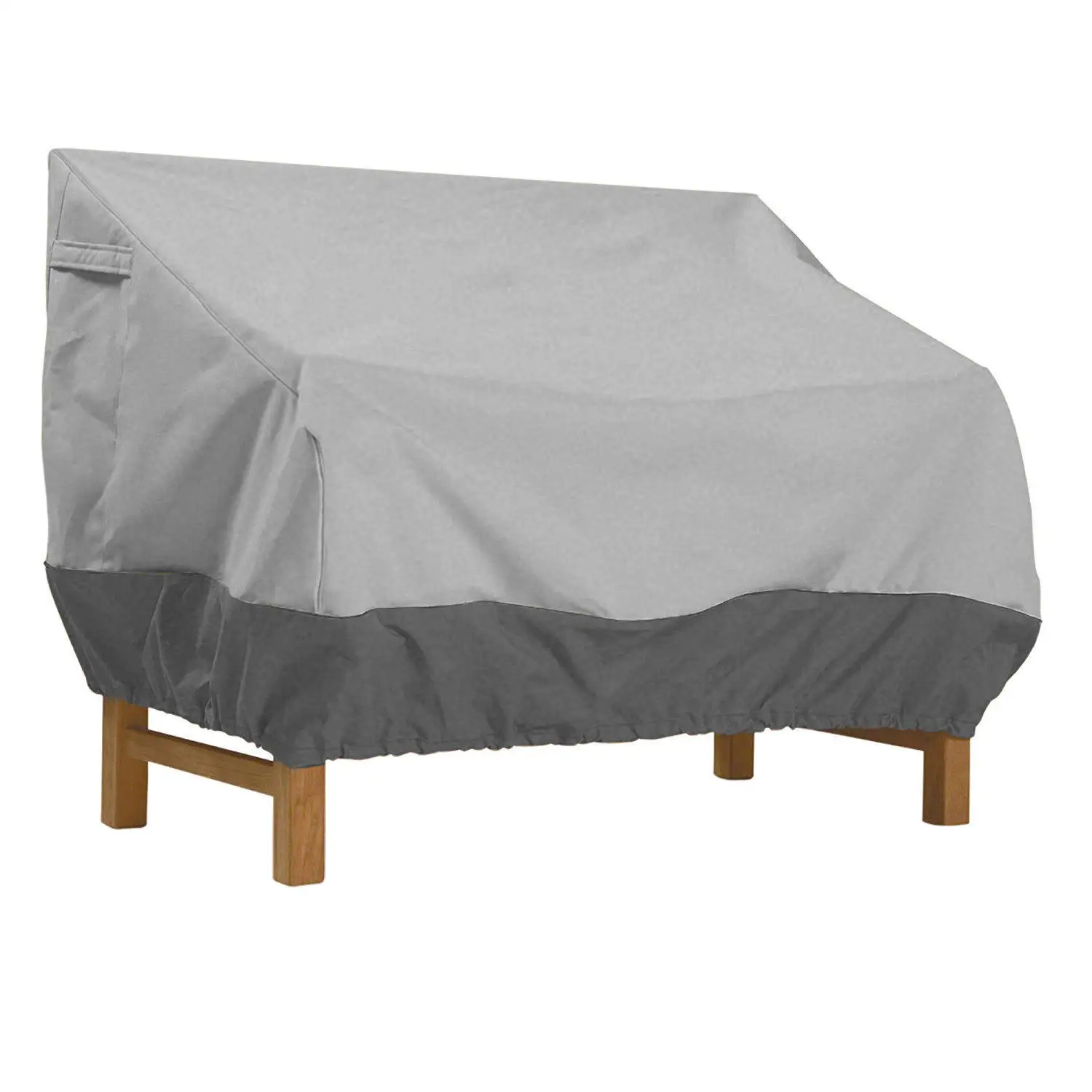 Custom Design Acceptable Low Moq Dustproof Furniture Protector Solid Colors  Polyester Outdoor Garden Patio Sofa Cover