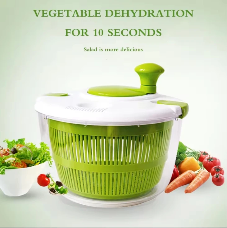Salad Spinner Salad Vegetables Dehydrater Fruit and Vegetable Washing Spinning Drain Basket Vegetable Dryer