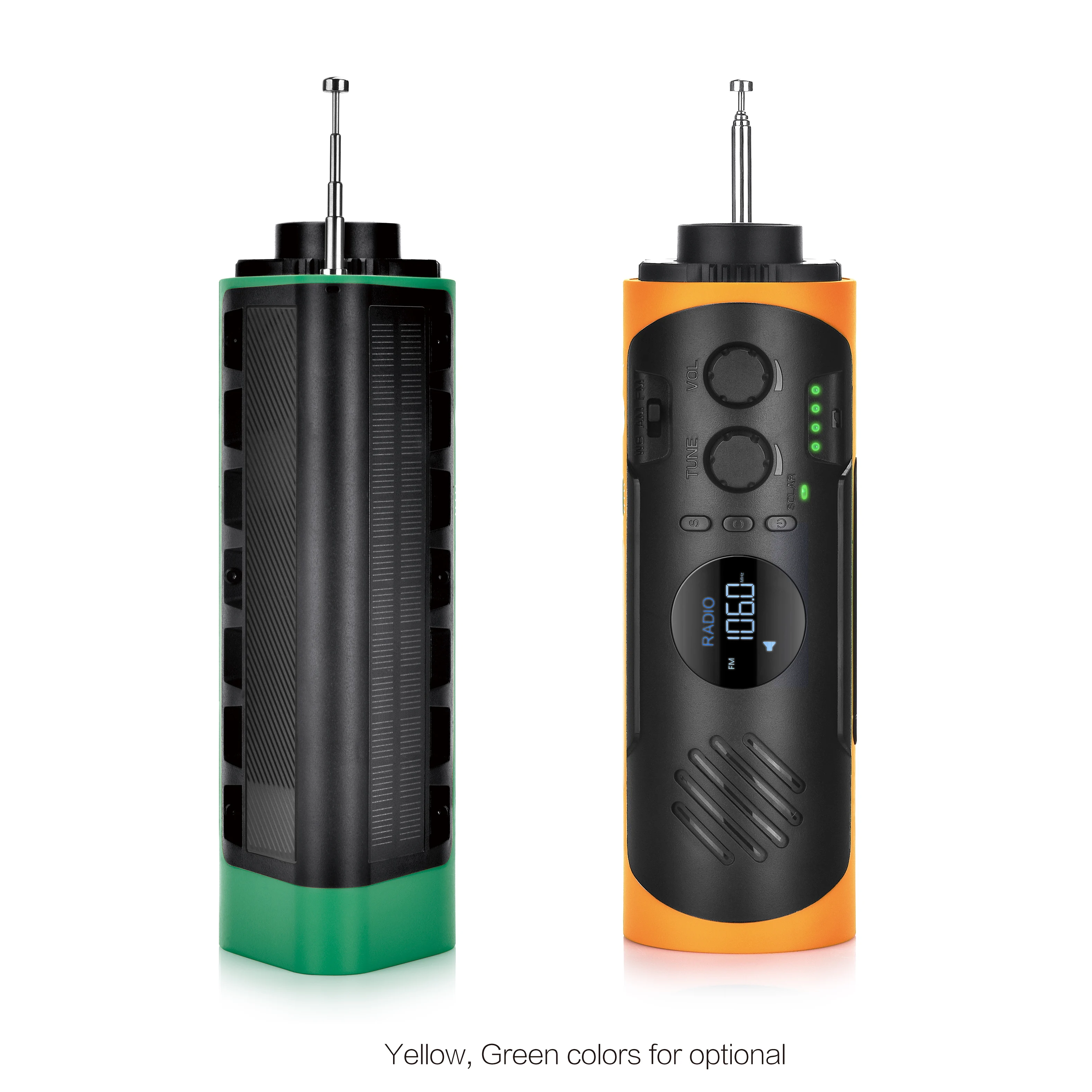 2200mah 7000mAh Hand Crank Solar Powered Radio Disaster Emergency Radio WF-2RO1A