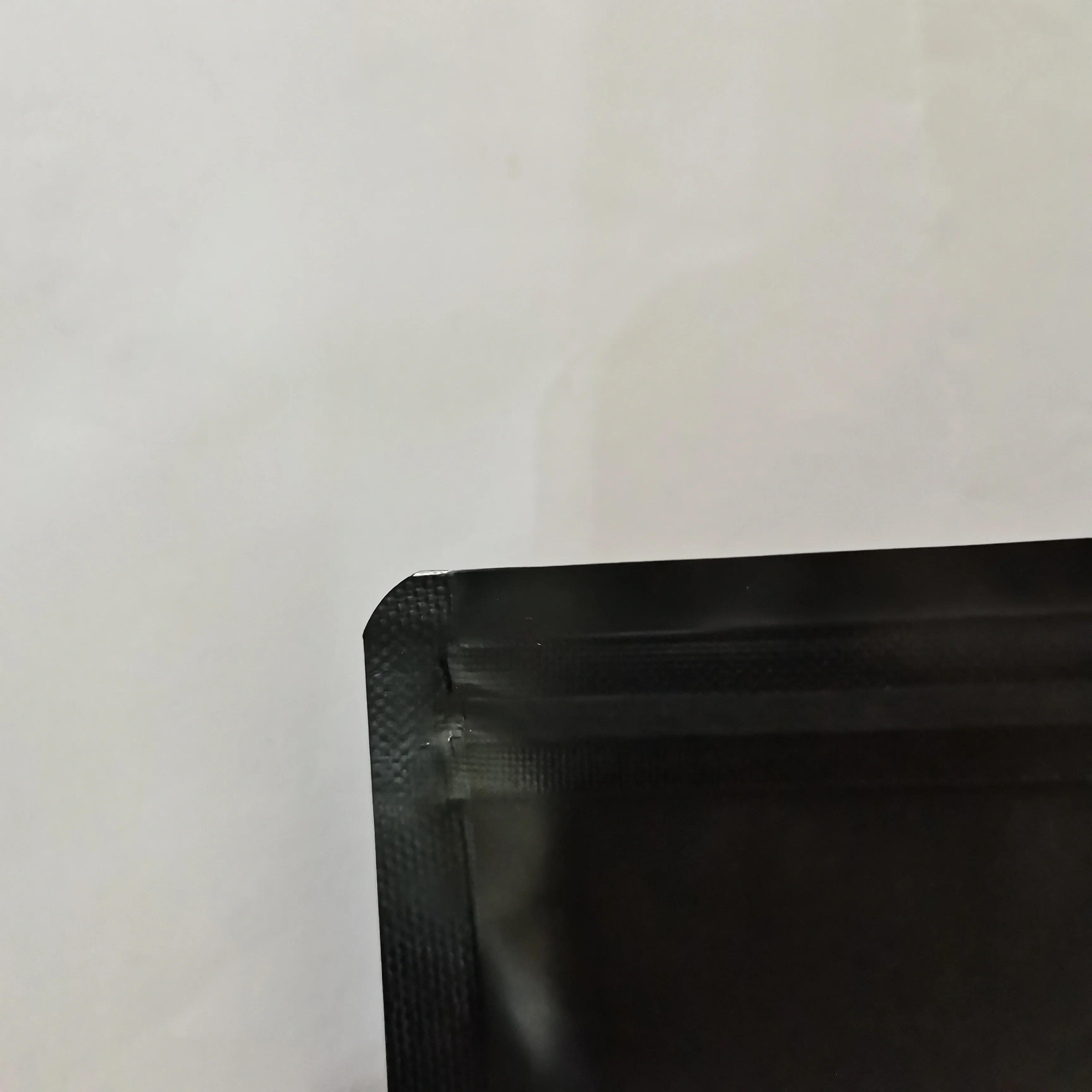 Matte finish black custom logo aluminum foil plastic mylar ziplock food packaging pouch bag