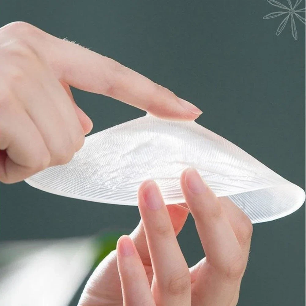 shoulder pads Self Adhesive Silicone Shoulder Pad Naturally Soft Breathable Anti-Slip Sponge Shoulder Push-up Pad DIY