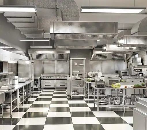 One-Step Solutions Luxurious Modern Commercial Kitchen Equipment with Compact Design from China with Saber, Saso, CE, UL, ET