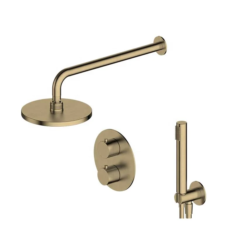 Настенный набор для скрытого душа ванной латунные душевые наборы смесители