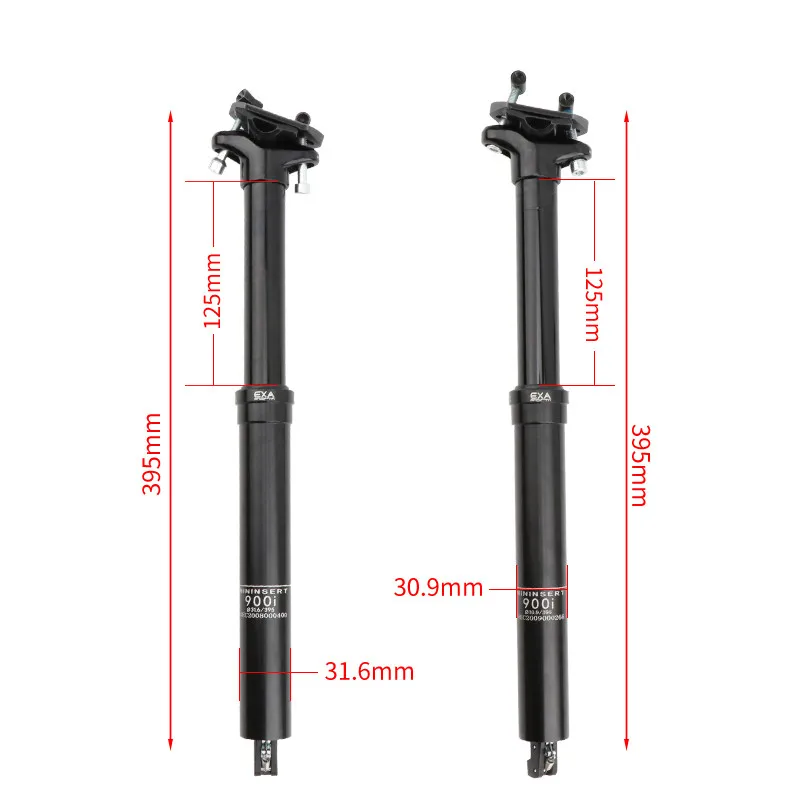 KS EXA Wire Control 900i Lift Seat Tube Mountain Bike 30.9/31.6mm Inner Cable 345/395/445 Hydraulic Telescopic Seat Post For MTB