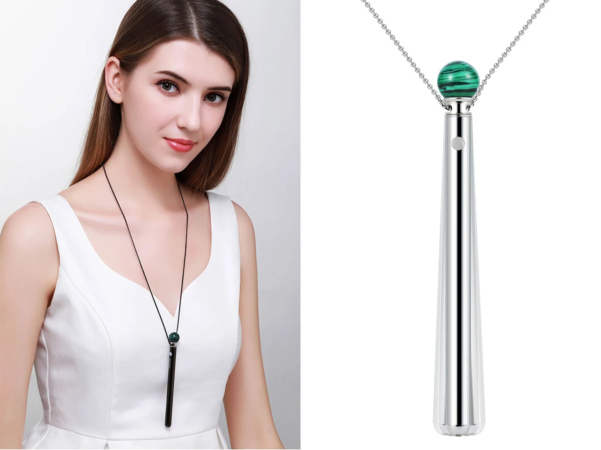 
Convenient Necklace Style Mini Available Face Female Massager Bullet Vibrator 