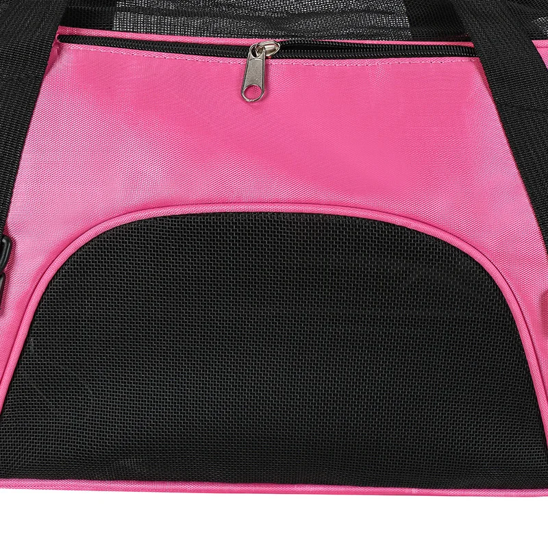 TIZE Pet Reflective Airline Approved Durable Breathable Foldable Soft Sided Mesh Outdoor Pet Dog Carrier Carrying Travel Bag