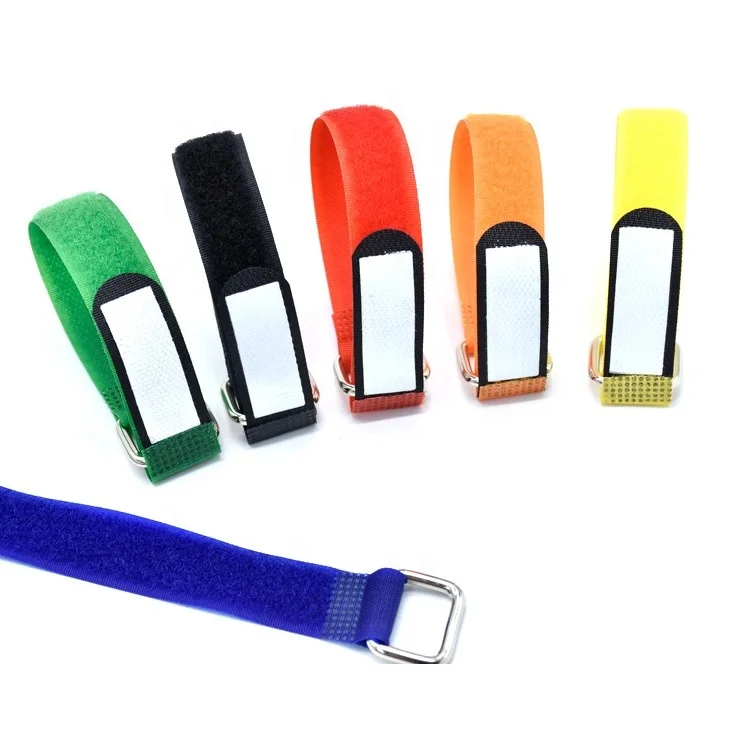 Fastening wraps reverse loop nylon custom logo double side adjustable self locking Reusable hook and loop strap