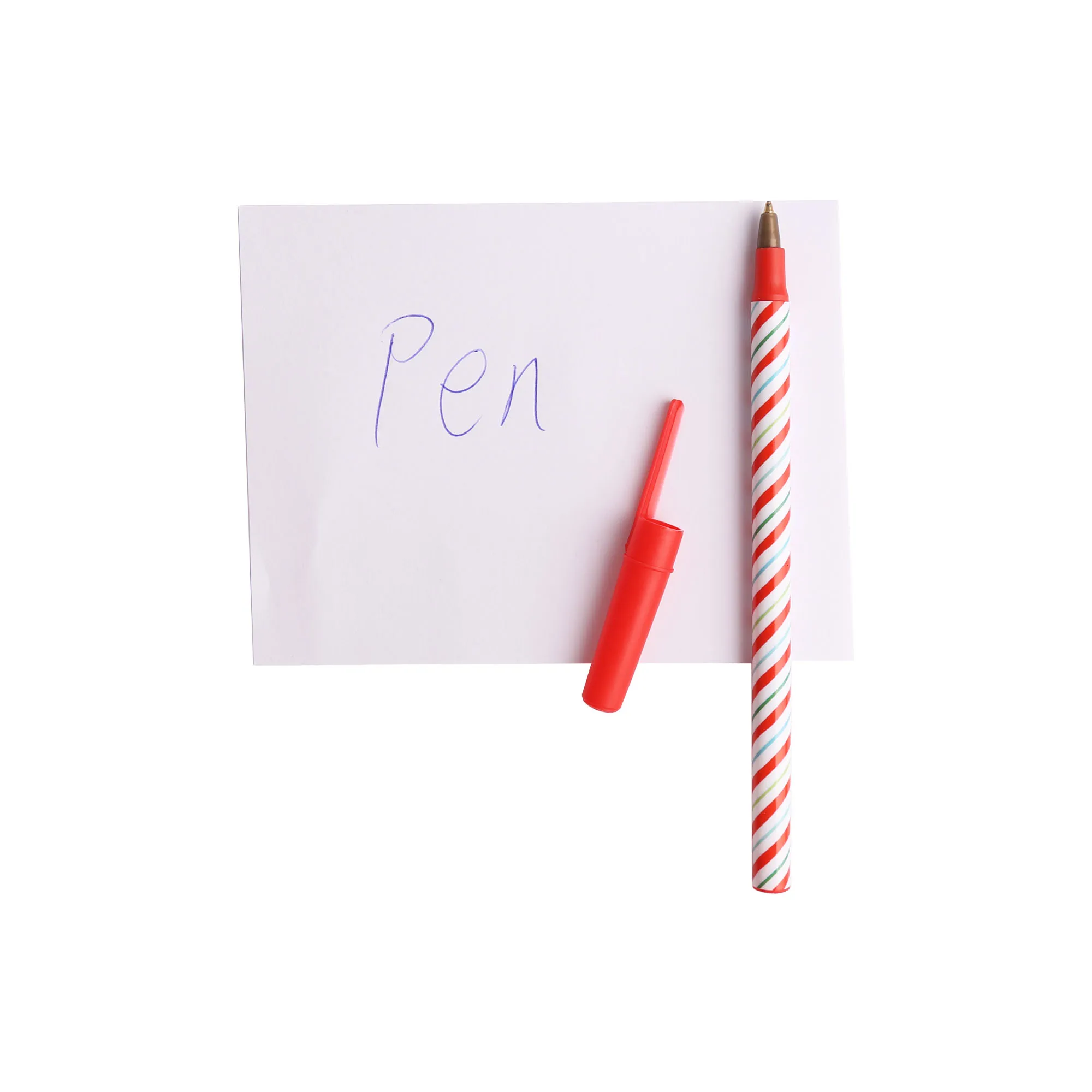 Рождественский узор, чернильные ручки 5ct с праздничным принтом, дешевые пластиковые шариковые ручки