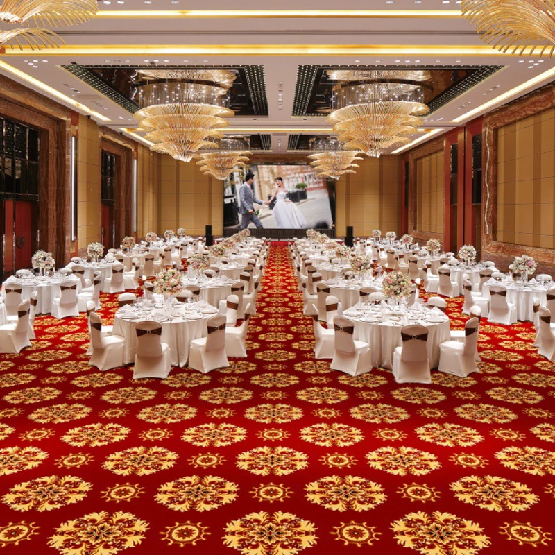High Quality Axminster 5 Star Hotel Wall to Wall Corridor Carpet Room Printed Carpet Luxury Hotel Lobby Carpet