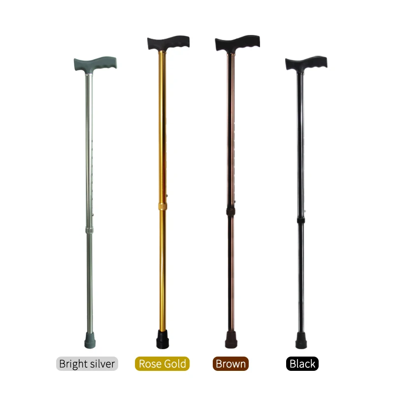Custom Made Walking Sticks Medical Mountain Hiking Telescopic Walking Sticks Adjustable Crutches