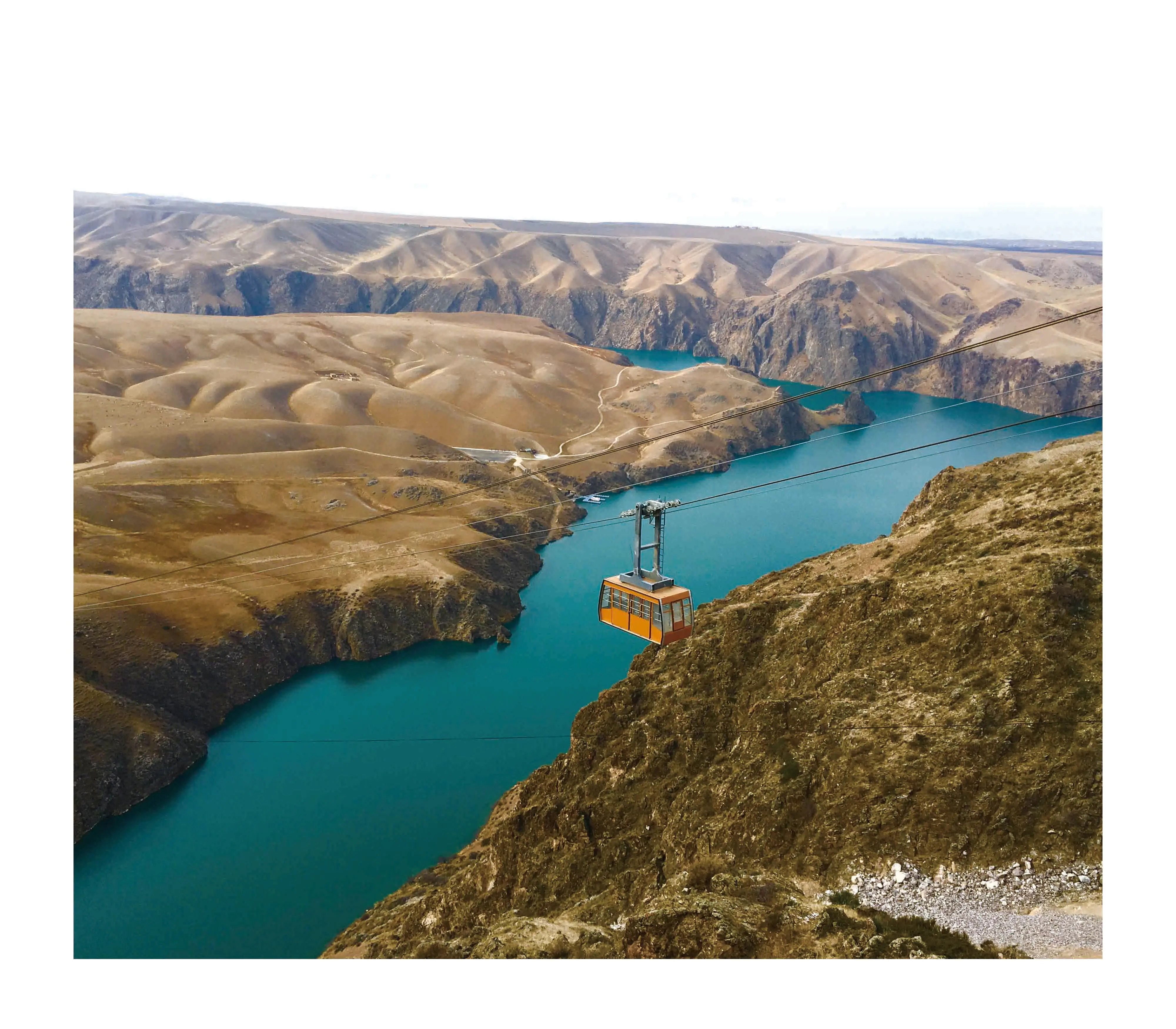 manufacturer selling Ropeway circulating fixed grip two persons cabin Gondola lift cable car