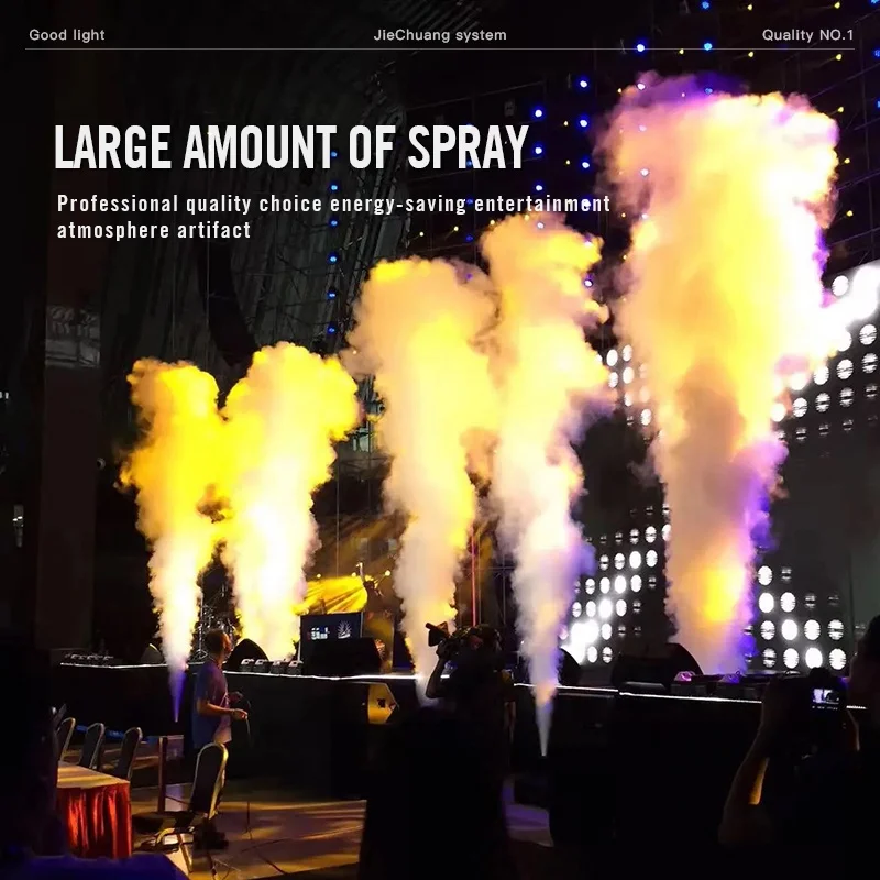 Angle Adjustable Co2 Cannon Cryo Rgb Jet Co2 Machine Stage 12x3w Dmx Controlled Smoke Effect Co2 Jet Machine